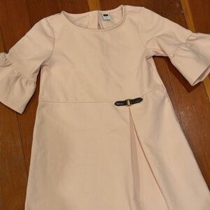 Janie & Jack Pink Girls Dress 3/4 Sleeveless Pink Size 5